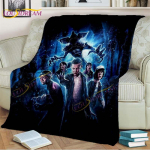 Stranger Things tekk Demodogs Cartoon Flanell tekk &Otilde;udustekk elutuppa Diivanvoodi lastele Kingitus Kodukaunistus 150x180cm