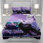 Ursula Villains Maleficen Hocus Pocu Tekikate mehed naised/Lapsed KID Tr&uuml;kk Disney multifilm Voodipesukomplekt Tekk Voodi Pehme 135x200cm 3pcs