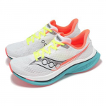 Saucony Endorphin Speed 5 Valge Must Akva Sinine Korall Meeste Jooksukingad S21007-97 EU 40.5 valge