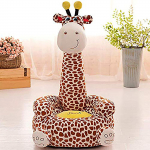 Laste pl&uuml;&uuml;s diivaniste Lastetool Comfort Tugitool Animal Sofa Seat One Size kollane