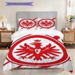 Eintracht Frankfurt Muster Voodipesu Tekikott Komplekt Tekikott Padjap&uuml;&uuml;r Kodu Kaunistus S&uuml;nnip&auml;evakingitus (1 * tekikott + 2 * padjap&uuml;&uuml;ri, ilma s&uuml;damikuta) 135x200cm