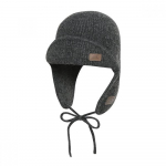Bbc Earth Knit Trooper Hat Dark Gray FRE