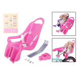 T&uuml;drukute Jalgratta Nukmeiste Koht DIY Kleebistega Laste Jalgratta Kaunistus Universaalne Nukkeratta Iste Jalgratta Tarvikud T&uuml;drukutele roosa