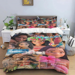 Moana Maui Meri 3D Prinditud Voodipesukomplekt Kuninganna Kuninga Suurus Tekikoti Komplekt Tekikoti Kate Padjap&uuml;&uuml;rikomplekt Kodutekstiil Kingitus EU Single(135*200cm)3pcs