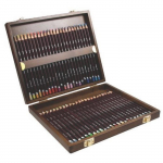 Crayons - Derwent - Coloursoft - Bo&icirc;te en bois de 48 - 4 couleurs - Mixte