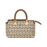 Fendi By The Way Seeria Reguleeritav Eemaldatav &Otilde;larihm FF Mustriga Nahast Minikott Naiste k&auml;ekott Pruun 8BS067ARBNF1NXB Basic Set (Bag+Dust Bag)