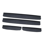 Car Interior Door Sill Entry Guards Guard for Wrangler JL 2018- Four-door welcome pedal conversion accessories black