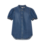 Levis Standard Regular Denim Puhvisvarrukas L&uuml;hikeste Varrukate S&auml;rk Naiste s&auml;rgid 001BR-0000 S