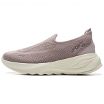 Li Ning Slip Resistant, Abrasion Resistant, Lightweight Low top Casual Shoes Women's Dove Gray Purple AGLV018-10 35.5