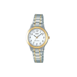 CASIO DRESS Kvartsmehhanismiga Roostevabast Terasest Rihmaga K&auml;ekell Naiste K&auml;ekell Valge Tahn LTP-1128G-7B