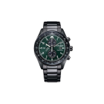 CITIZEN FUTURE FORCE Seeria Valgusj&otilde;ul t&ouml;&ouml;tav Kvartsmehhanism Nahkrihmaga K&auml;ekell Meeste Kellad CA0775-87X Green Dial