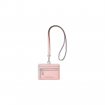 Michael Kors MK Jet Set Travel H&otilde;bedane logo Eemaldatav rihm Saffiano nahast kaardihoidja Naiste aksessuaarid P&otilde;sepuna-roosa 35S3STVD3L-POWDERBLUSH Blush Pink
