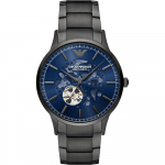 Emporio Armani Ajalooline Kollektsioon Sinine sihver Antratsiithall metallrihm Meeste Mehaaniline Automaatne AR60056 sinine