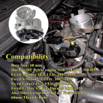 AP03 (60 mm) Gaasiklapp Ford Fiesta MK V ST150 Luukp&auml;ra 1556736 / 4M5U9E927DC jaoks