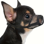 V&otilde;rgust koonukott l&uuml;hikese koonu ja v&auml;ikeste/keskmiste koerte jaoks, hammustamisevastane, keskendub brahh&uuml;tsefaalsetele koertele nagu Chihuahua, Pomeranian XS must