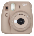 FUJIFILM Instax mini 8 Plus kiirkaamera objektiivi ja ehtsa k&auml;epaelaga Cocoa MINI 8P l&auml;hiv&otilde;tteks, (INS KAKAO)