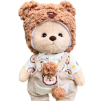 30cm K&auml;sit&ouml;&ouml; kaisukaru pehme m&auml;nguasi Vahetatav riietus Beebi roomamisr&auml;tik T&uuml;druku kaisutav nukk S&otilde;branna kingitus cloth no bear