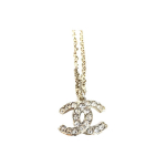 Chanel Laces 22C Topeltvee Teemant Suur Logo Kuldne Kaelakee Naiste kaelakee AB6499-B06081-ND082 Gold,F