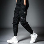 Joggers Cargo p&uuml;ksid meestele Casual Hip Hop Hit Color Tasku Meeste P&uuml;ksid Dressip&uuml;ksid T&auml;navar&otilde;ivad Paelad Techwear P&uuml;ksid M