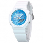 Renoveeritud Casio G-Shock Hooajaline kollektsioon 2023 Analoog-digitaalne Sinine sihverplaat Kvarts GA-2100WS-7A 200M Meeste k&auml;ekell sinine