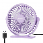 TriPole Lauaventilaator Kodu jaoks, Kaasaskantav USB-k&auml;eshoitav ventilaator 3 kiirust V&otilde;imas lauaventilaator Vaikne, 360&deg; reguleeritavad minijahutusventilaatorid, Elektriline v&auml;ike laua Qui