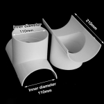 T&ouml;&ouml;stuslikud torustiku tarvikud PVC avatud kolmiktoru liigend 50/75/110mm Valge toru parandusplaaster Toru&uuml;hendused Kodu V&auml;lis
