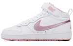 Nike Court Borough 2 Mid Valge Roosa Glasuur GS CD7782-105 40