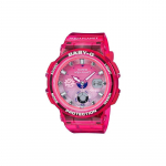 Casio CASIOBABY-G seeria punane korall, ookeani kaitsmine, keskkonnakaitse piiratud, spordimoe veekindel kvartsikell, kvarts BGA-250AQ-4A roosa