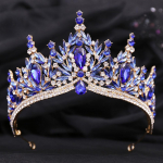 DIEZI Vintage Luksuslik Elegantne 14 V&auml;rvi Kristall Diadeem Naistele T&uuml;drukutele Pulmadeks S&uuml;nnip&auml;evaks Peoks Kroon Juuste Kaunistused