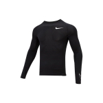 Nike Pro Dri-Fit &Uuml;hev&auml;rviline Prindiga Spordiklassika &Uuml;mmarguse Kaelusega Hingav Kitsa L&otilde;ikega Pikkade Varrukatega Raglaan T-s&auml;rk Meeste Topid Must DD1991-010 XL black