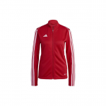Adidas triibuline lukuga k&otilde;rge kaelusega pikkade varrukatega jakk Retro spordijakk Naiste jakk Punane HS3512 S