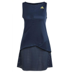 adidas Naiste Sinine Kollane HEAT.RDY Tennise Varrukateta Kleit GH7599 XS