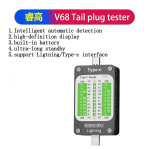 QIANLI iBridge A3 mobiiltelefoni alumise otsa pistiku detektor Toetab Lightningi ja Type-C liidesega seadmeid IPhone'i, HUAWEI, Samsungi, XM-i jaoks