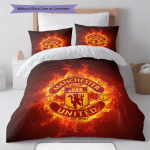 Man Utd voodipesu Tekikomplekt Tekikate Padjap&uuml;&uuml;r Kodu kaunistus S&uuml;nnip&auml;evakingitus (1 * tekikott + 2 * padjap&uuml;&uuml;ri, ilma s&uuml;damikuta) 135x200cm