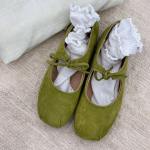 Naiste Kevad S&uuml;gis Disain Mary Jane Kingad Madalad Slip-on Kingad Daamide V&auml;ljas Pidu Kleidi Lamedad Kingad 40 roheline