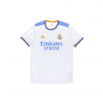 adidas Real Madrid 21-22 Hooaeg SW F&auml;nniversioon Koduv&auml;ljaku T&auml;hestik Logo Triip Spordis&auml;rk L&uuml;hikeste Varrukatega Jalgpall Valge Meeste GQ1359 XXL
