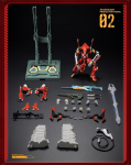 Neon Genesis Evangelion EVA-00 ja Unit-02 Montaažiga Tegevuskuju Anime Mecha Mudel M&auml;nguasi Asuka ja Shinji Tegelastega