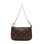 [Kasutatud] Mini Pochette Topeltkett Klassikaline Monogramm Kaetud L&otilde;uend Nahk K&auml;eshoitav &Otilde;lakott Risti-keha Kott Mini - V&auml;ga Hea #1RX79YV ONE SIZE