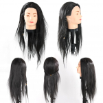 Professionaalse juuksuri koolituse mannekeeni praktikapea 65 cm mustad juuksed China Mainland