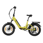 TTGO F7 Kokkupandav Elektrijalgratas &ndash; 250W Mootor &ndash; 48V 15Ah Aku &ndash; Maksimaalne S&otilde;iduulatus 120-140 km &ndash; 20 &times;3.0 Rehvid &ndash; H&uuml;draulilised Pidurikatted &ndash; Shimano 7k&auml;iguline kollane