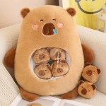 Kuus palli Kapiibara kott Multikas Salamander Loom Squishy Mini Nukud Palus Padi Kontori Uinak Toidu Suupiste Palusm&auml;nguasi Peluche Kingitus 6 small
