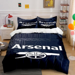 Arsenal logo kahuriga. Voodipesukomplektid Tekikotikomplektid Tekikotid Padjap&uuml;&uuml;rid  (1* Tekikott 2* Padjap&uuml;&uuml;ri (ilma t&auml;idiseta)) 135x200cm