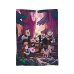 Gravity Falls Bill Cipher Tekid Flanell Uudne Soe Visketekk Voodi Diivani Tekstiilide Kaunistus, Size: 130*170cm, Weight: 320 GSM