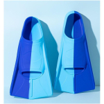Silikoonist L&uuml;hikesed Ujumislestad Vaba stiil Rinnuli Ujumine Treening T&auml;iskasvanud Lapsed Unisex Reguleeritav Sobivus M Recommended Shoe Size 39-41 blue