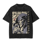 OVERLORD Manga T-s&auml;rk Anime Graafiline Tr&uuml;kiga T-s&auml;rk Meeste Naiste R&otilde;ivad Vabaaja L&uuml;hikeste Varrukatega T-s&auml;rgid Pestaud &Uuml;le suurusega Puuvillane T-s&auml;rk XL mitmev&auml;rviline
