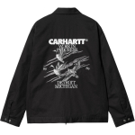 Carhartt WIP PardiJakk Tikitud Pardimustri ja Sisemise Taskuga Unisex Jakk Must I033699-89-XX S gray