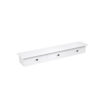 SONGMICS Ujuv seinariiul 3 sahtliga, Esiku hoiuriiul, 80 x 15 x 10 cm, Elutuba, Magamistuba, K&ouml;&ouml;k, K&otilde;rgl&auml;ikega v&auml;rv, Valge valge