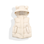 2025 Uus paksenenud vest t&uuml;drukutele ja poistele kevadeks, s&uuml;giseks, talveks 110 cm beige