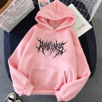 Hip Hop Meeste kapuutsid Talvine gooti pikkade varrukatega kapuutsiga dressipluus Harajuku t&auml;navar&otilde;ivad Suurem&otilde;&otilde;tmelised naiste pusad Y2K riided 2XL roosa