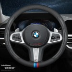 Nahast autojuhtratta kate BMW 1 2 3 4 5 seeriale F40 G20 G26 G01 G02 G05 G06 G07 X1 X3 X4 X5 X6 X7 2011 - 2025 black